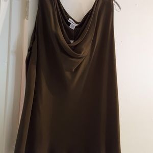 ALIKI YAMANI Silk Cowl neck tank